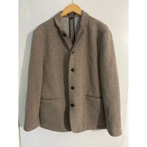 Express jacket overcoat men’s size L light brown wool heavyweight unlined